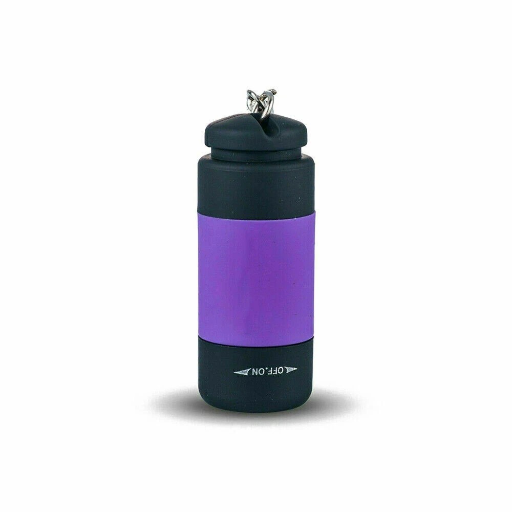 Mini USB Rechargeable LED Flashlight Pocket Torch Keychain Camping Lamp