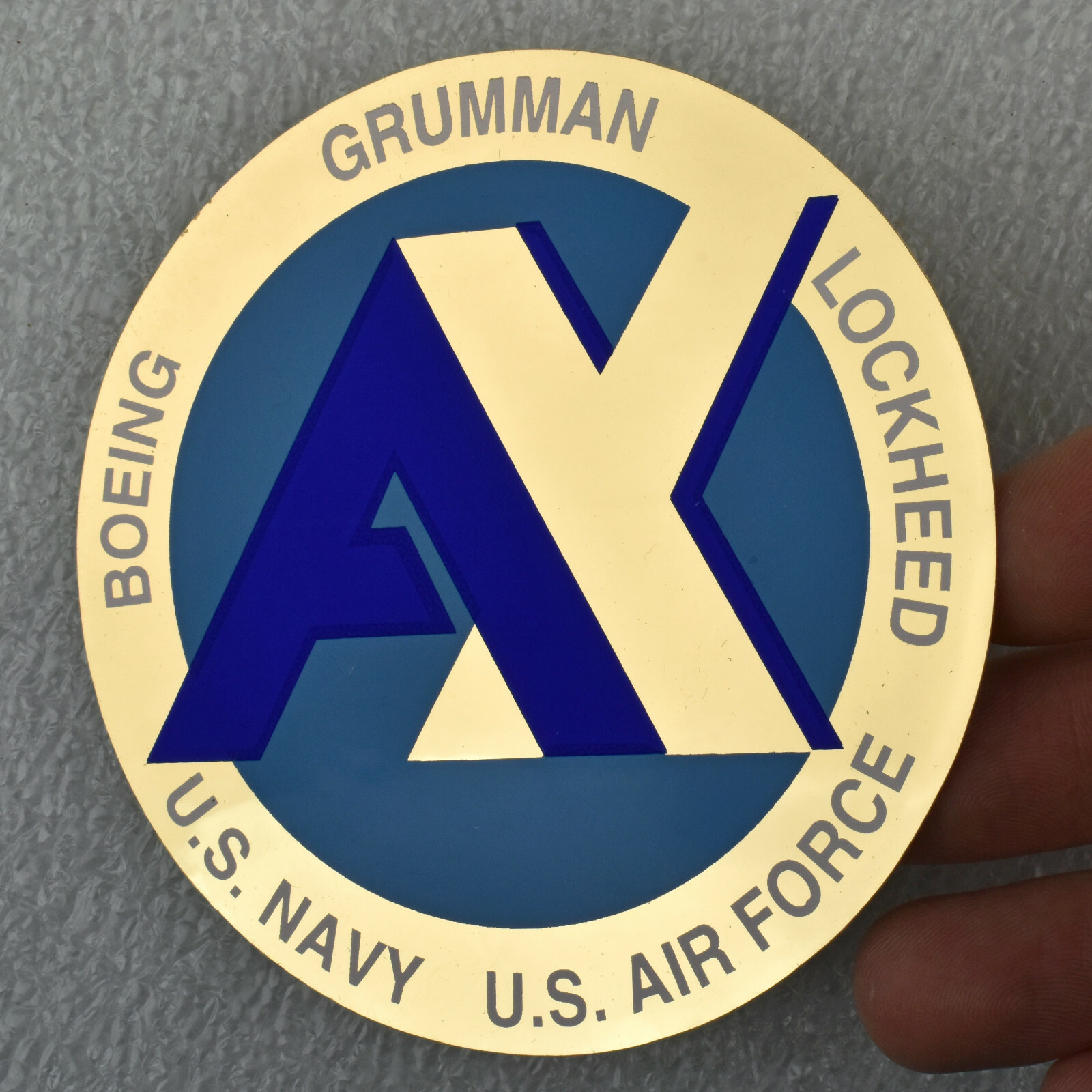 Boeing Grumman Lockheed U.S. Navy Air Force A-X Aircraft Metallic Sticker Decal