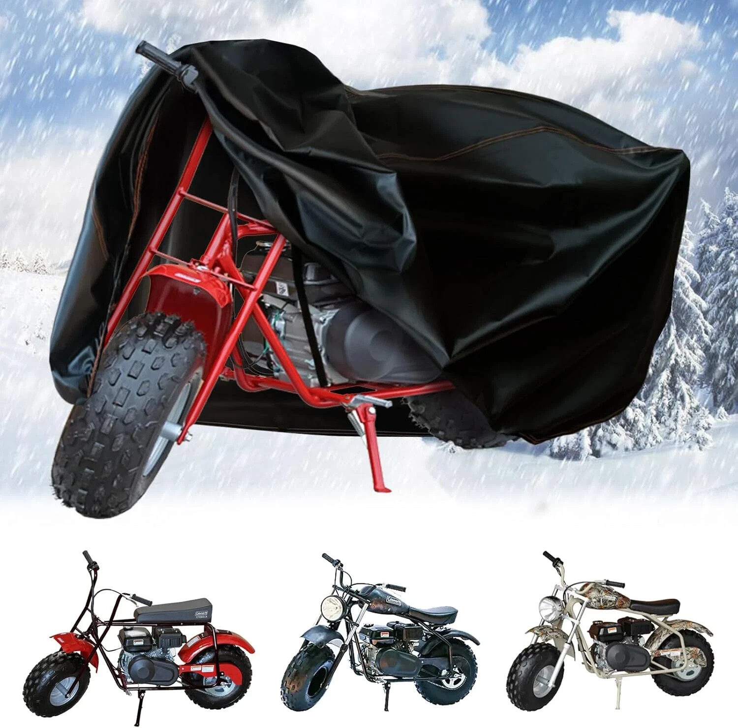 Mini Bike Cover Minibike Waterproof Compatible with Coleman CT200U CT200U-EX
