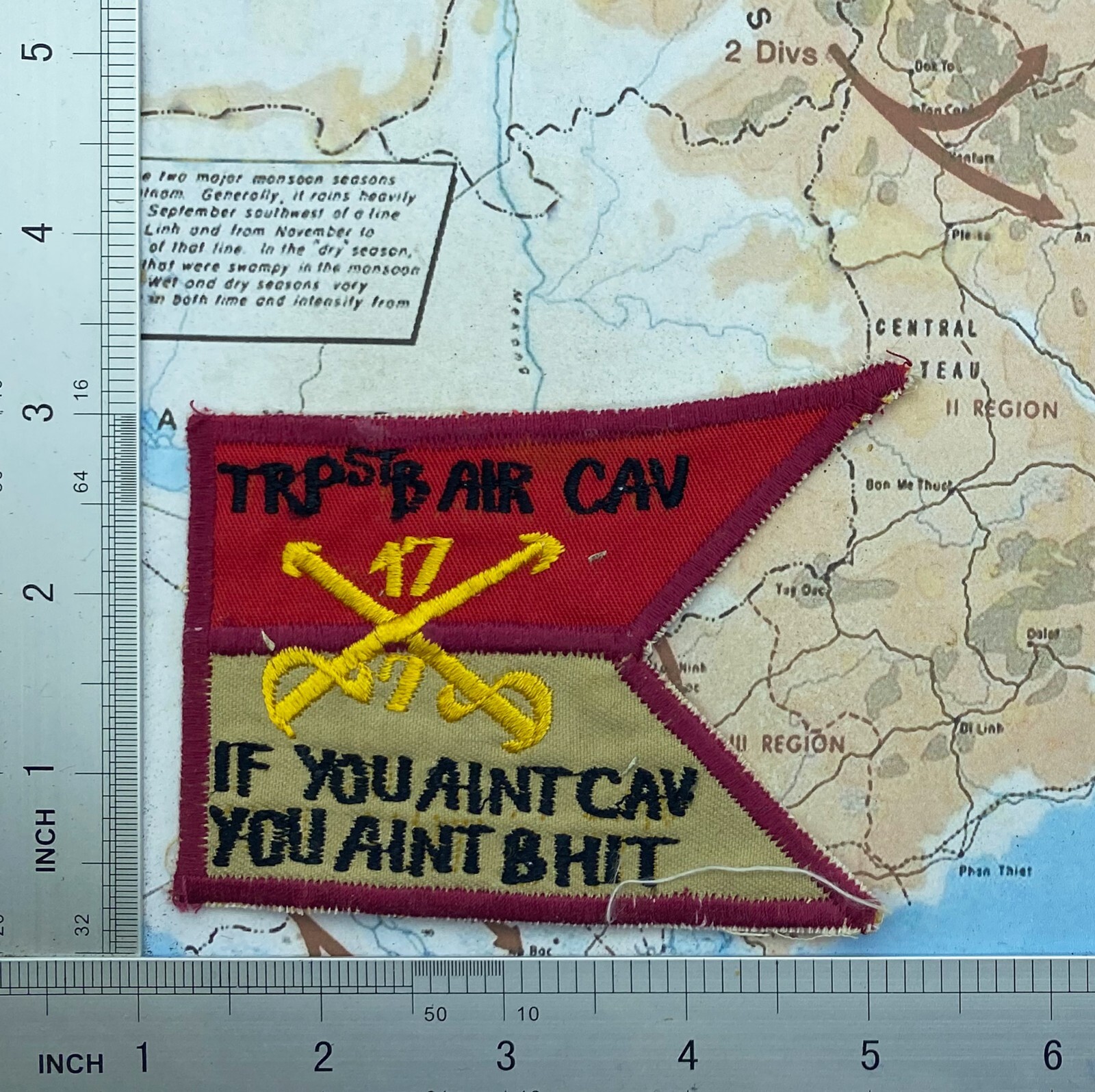 Patch , cav , troop , b air , if you aint ... patch , cavalry patch , t3-300