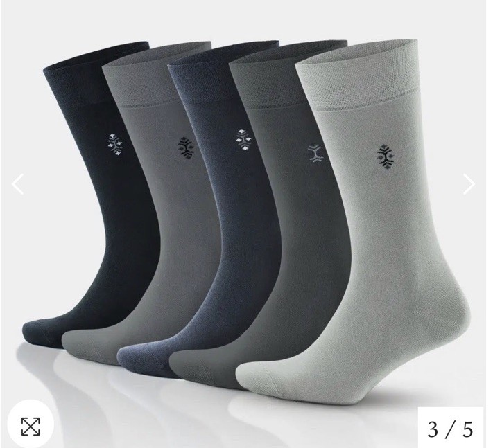 Men Bamboo Crew Dress Socks Super Soft Multi Color  9-12  NWT 5pc Good Quality