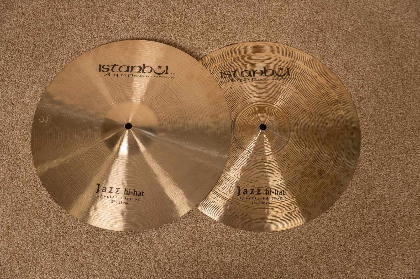 Istanbul Agop 15" Special Edition Jazz Hi Hat Cymbals 956g 1168g