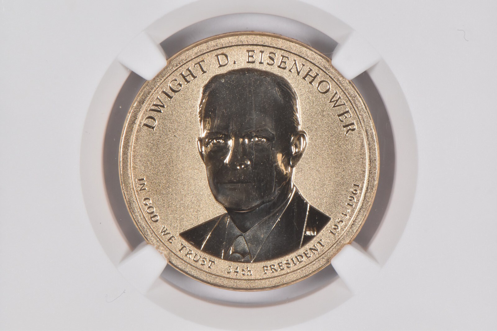 2015-P Dwight Eisenhower $1 Coin and Chronicles Reverse PF69 NGC