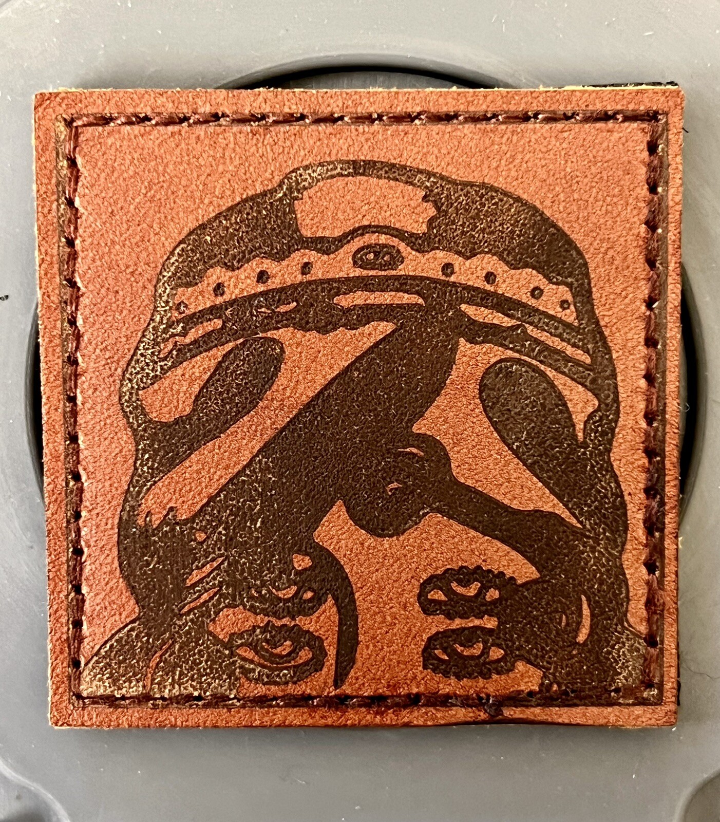 WRMFZY x Bald Bros Leather Gypsy Cut Off Face Limited Edition Patch