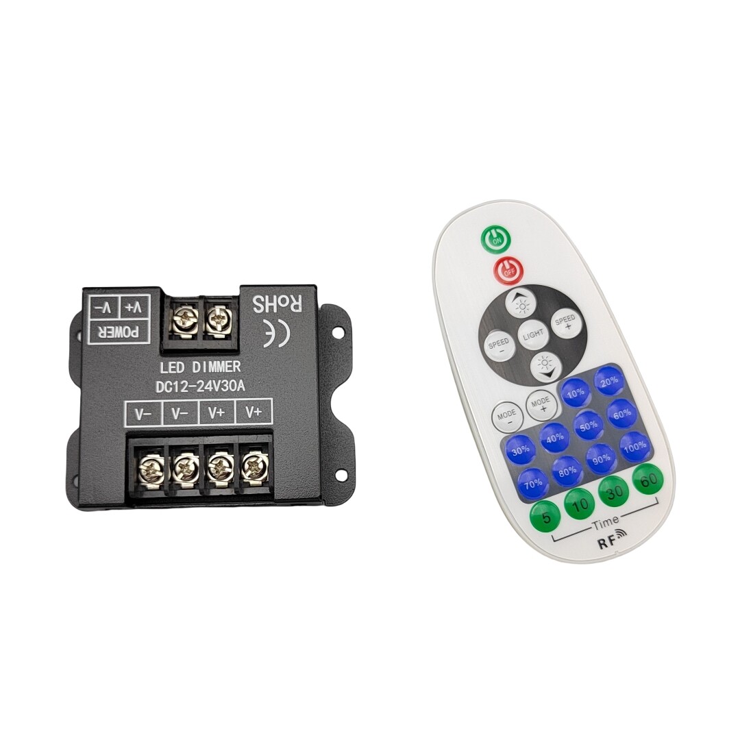 DC12-24V Single Color LED Light Strip Dimmer Wireless Remote Controller Dimmer