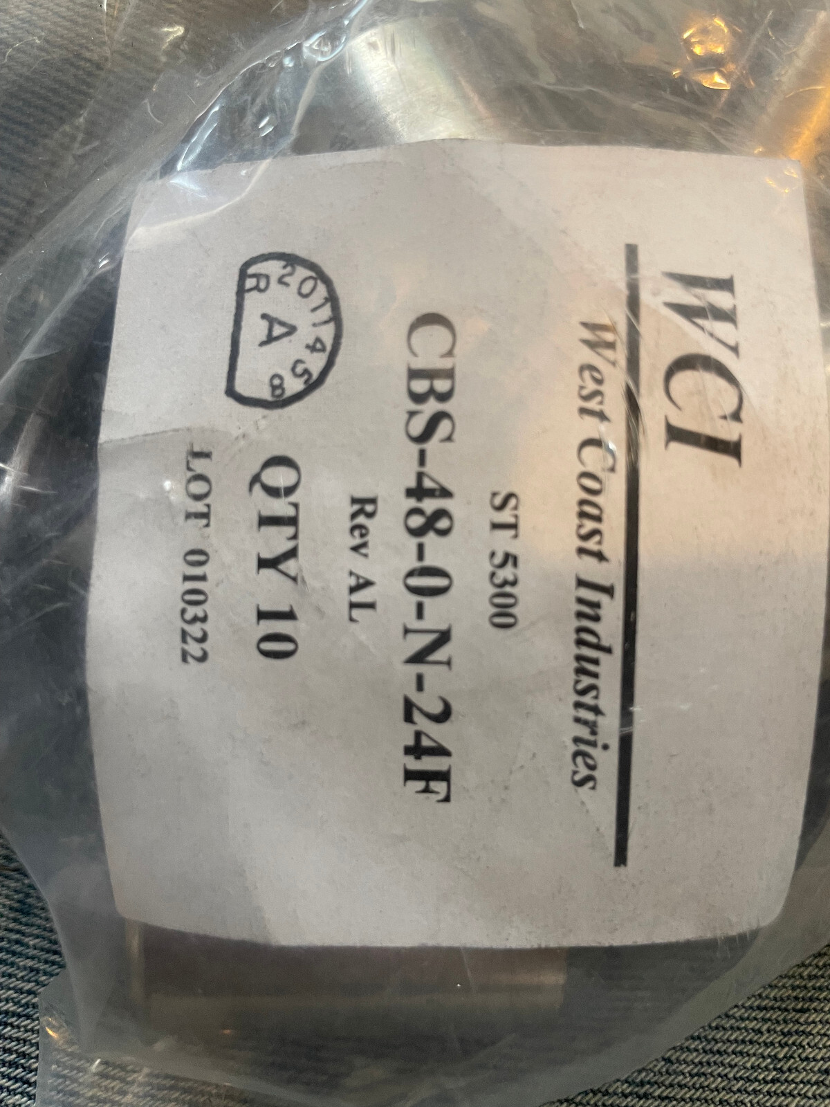 10x West Coast Industries CBS 48-0-N-24f Flared Tube Sleeves WCI st5300