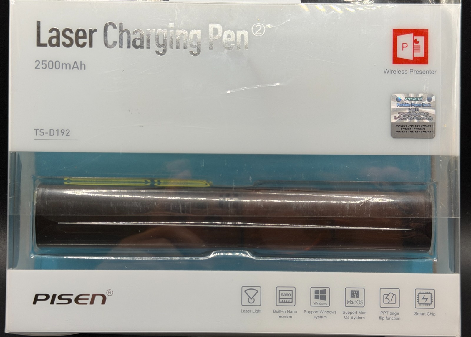PISEN Laser Charging Pen II (2500mAh) - Wireless Presenter & Power Bank