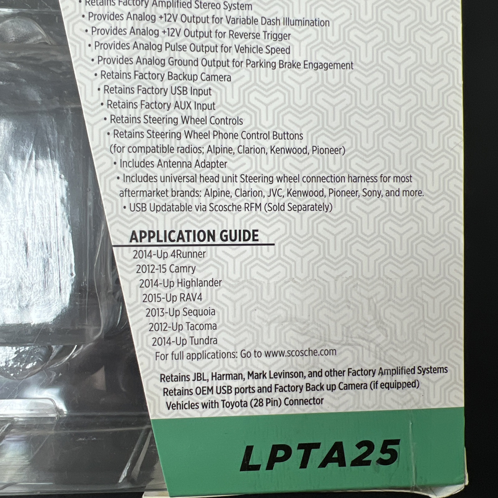 Scosche LPTA25 2005-2011 Toyota Amp'Ed Link & Interface