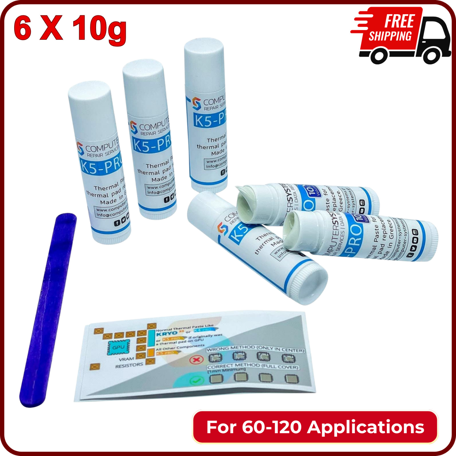 K5 PRO High Thermal Conductivity Gummy Thermal Paste for Computer Apple iMac 60g