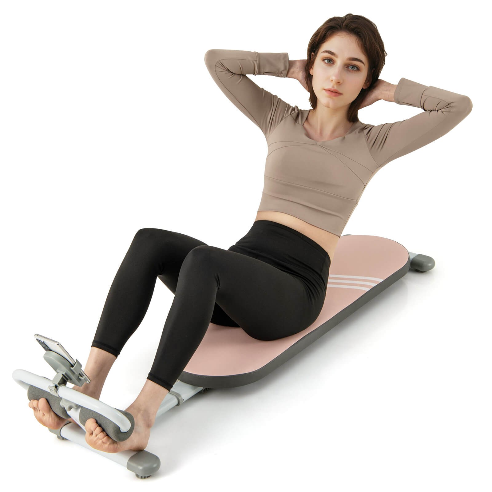 Multifunctional Sit Up Bench w/3 Gear Adjustable Angles & Adjustable Length