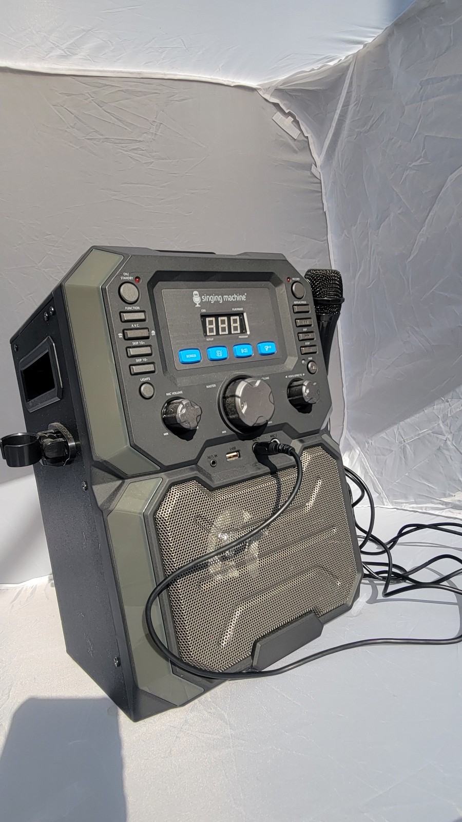 WB Singing Machine SML271BK CDG Bluetooth Karaoke Machine with lights