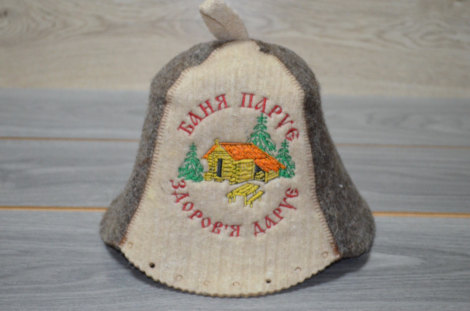 Ukrainian Banya cap Sauna hat wool Banya cap Felt bath accessories Sauna hat 100