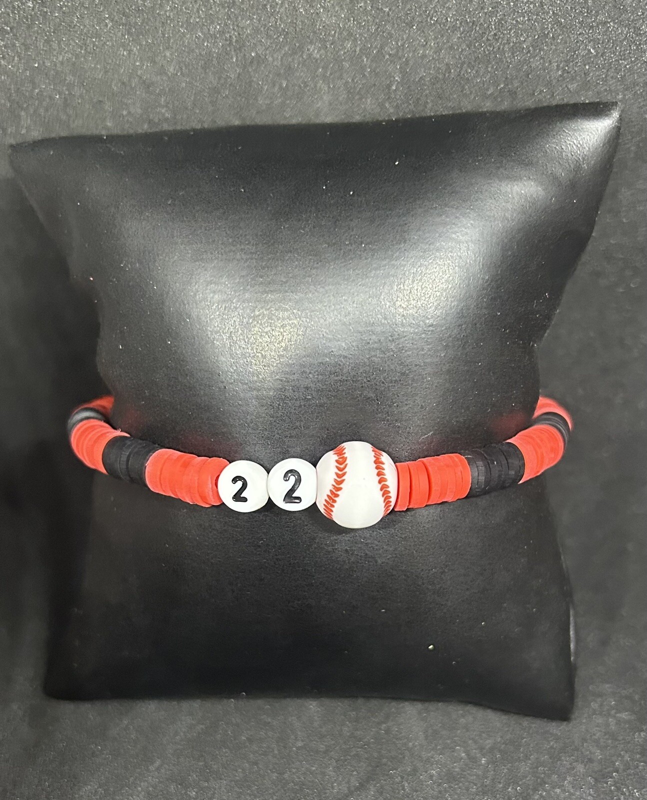 Baseball (Sport & Number) Heishi Bracelet