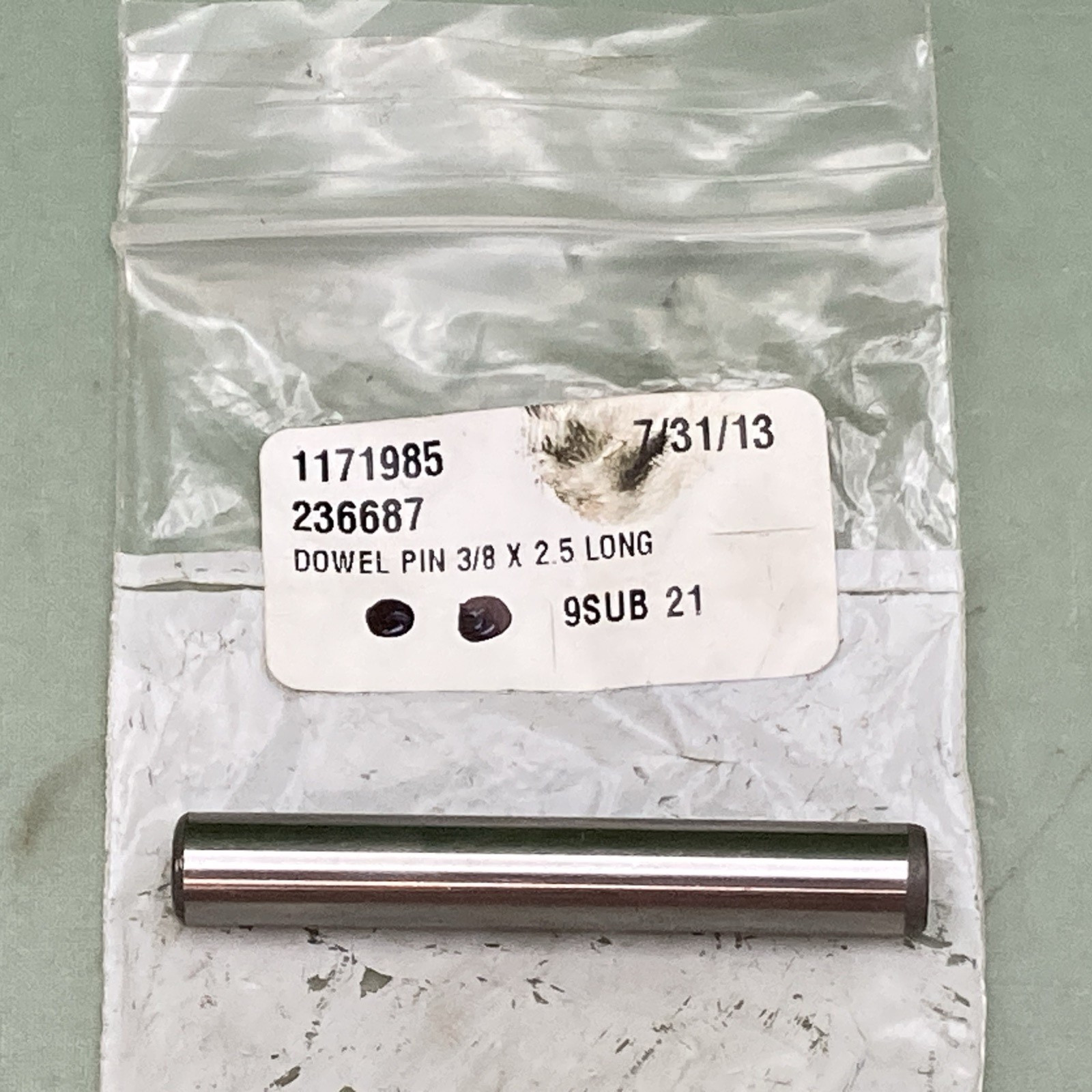 NEW GENUINE STOELTING 1171985 SV Dowel Pin