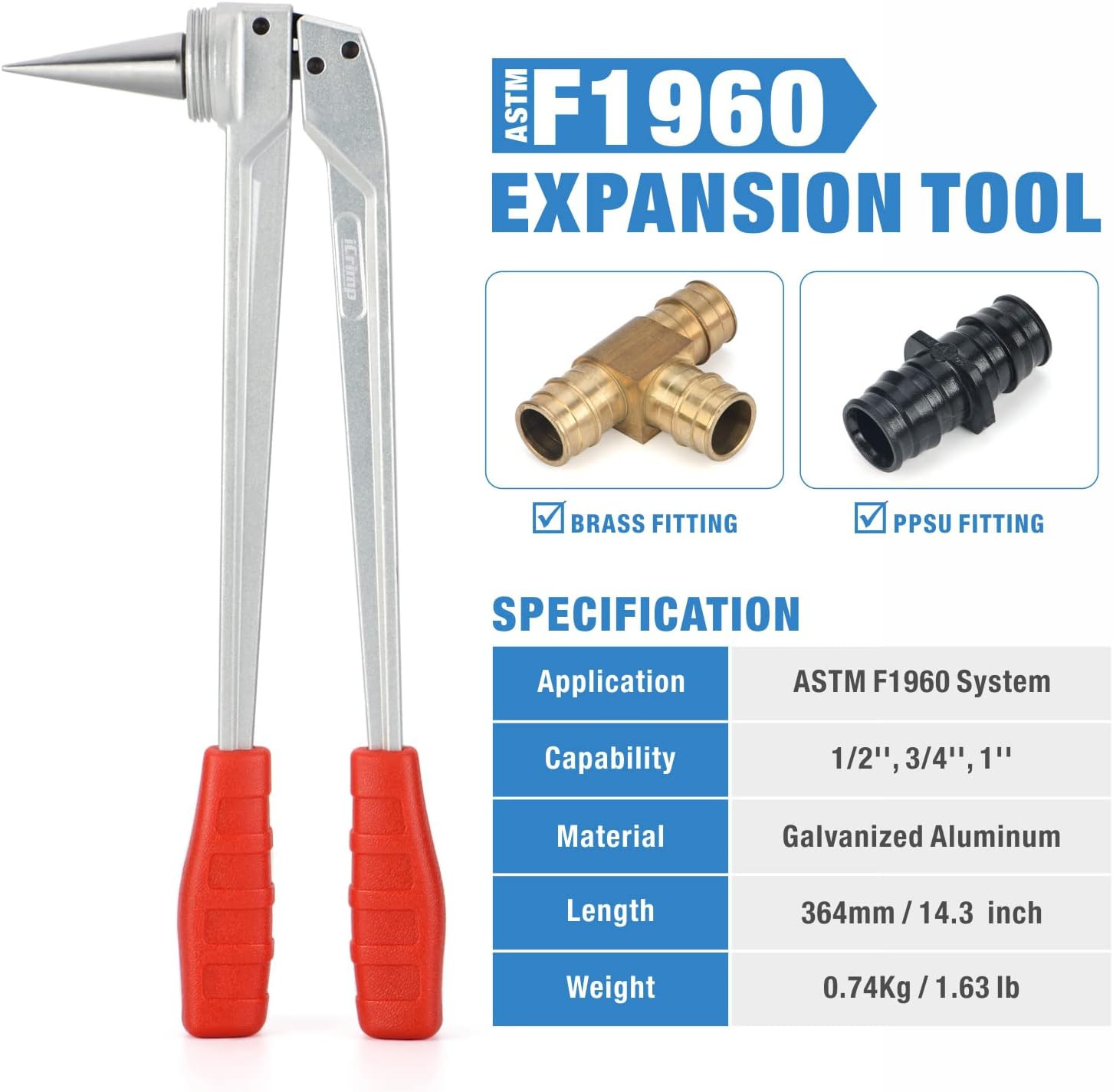 Icrimp Pex-A Expander Tool & Cutter - Ultimate Plumbing Efficiency