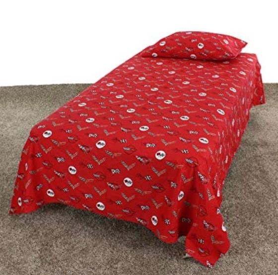 2014-2019 C7 Corvette Full Size 4pc Bed Sheet Set Logo Pattern