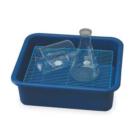 Zoro Select F24676-0003 Laboratory Tray, 4-3/4 In. H, 14-3/8 In. D,  F24676-0003