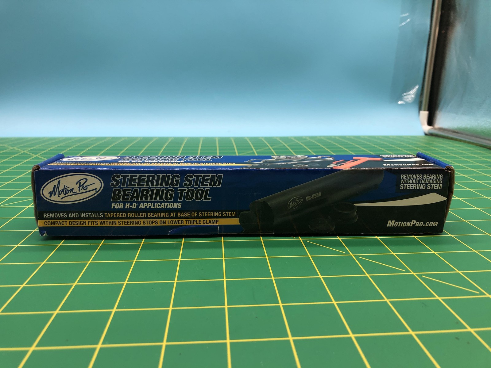 Motion Pro 08-0558 Steering Stem Bearing Puller Tool H-D Black New Open Box Wear