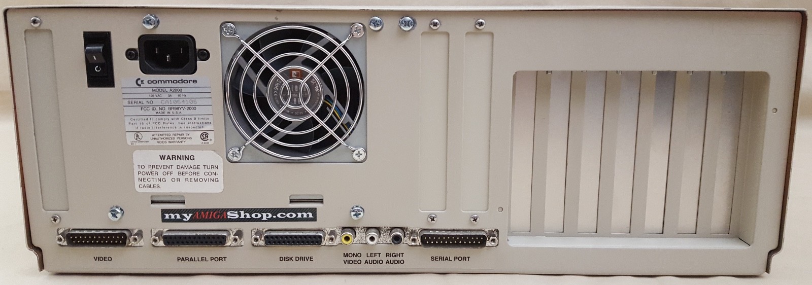 Commodore Amiga 2000 A2000 Desktop Computer rev6.3 1MB 8373 Denise - CA1064106