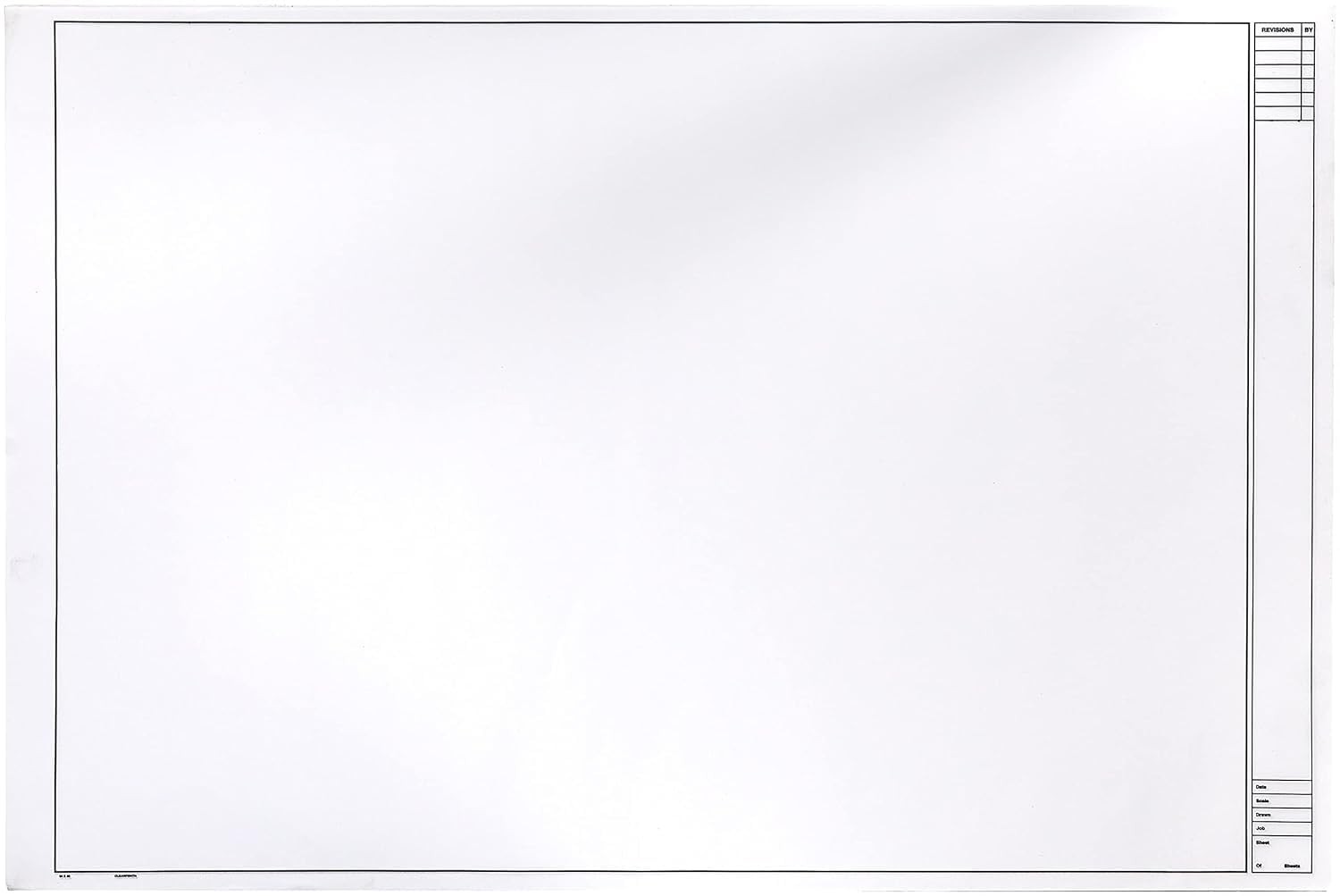 24" x 36" 1000H Design Vellum Sheets with Architect Title Block, 16 lb., 100%...