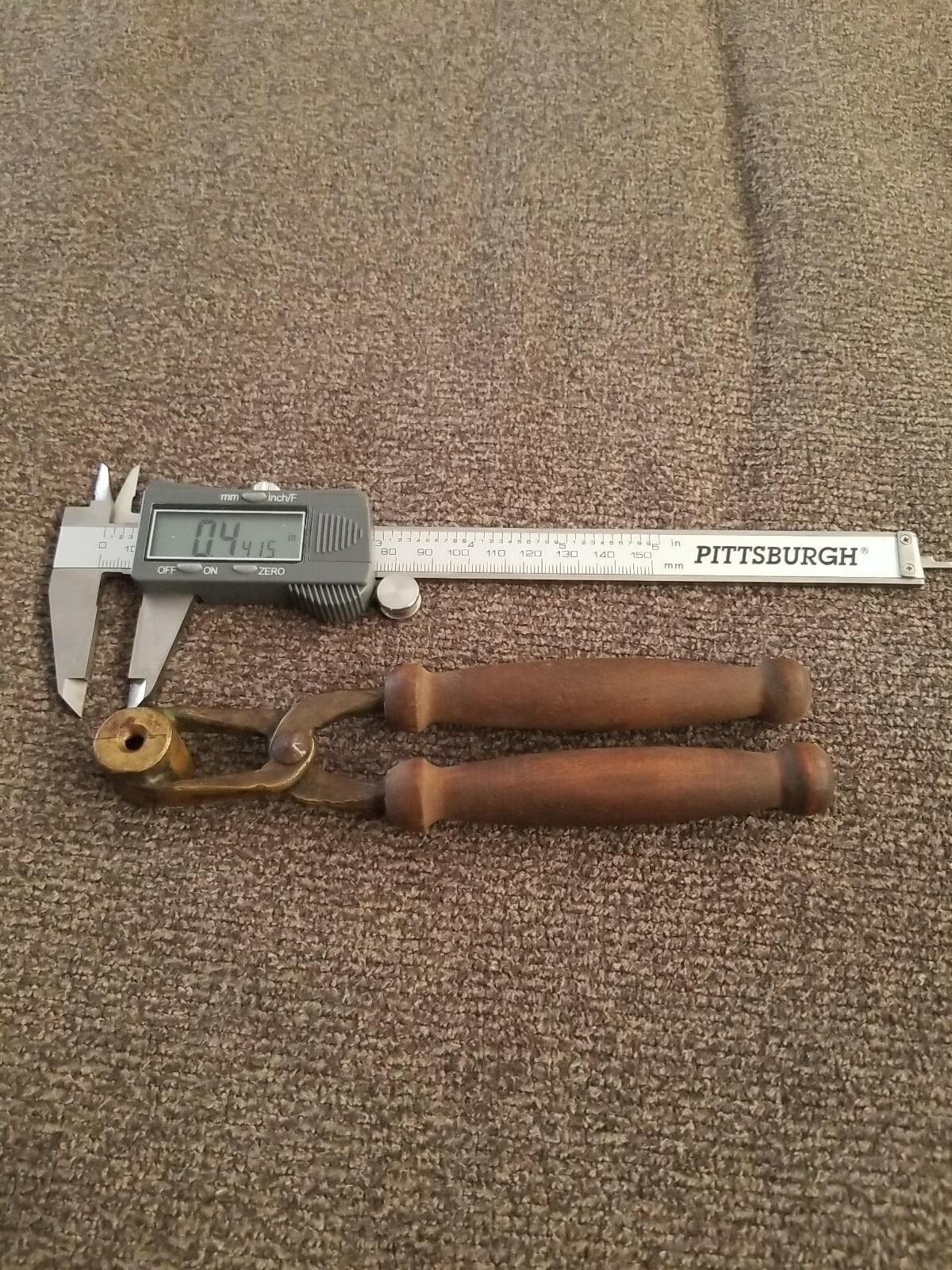 Mark B. Burnham Savanna Georgia  BULLET MOLD 1950's. 45 caliber maxi mold. Q6