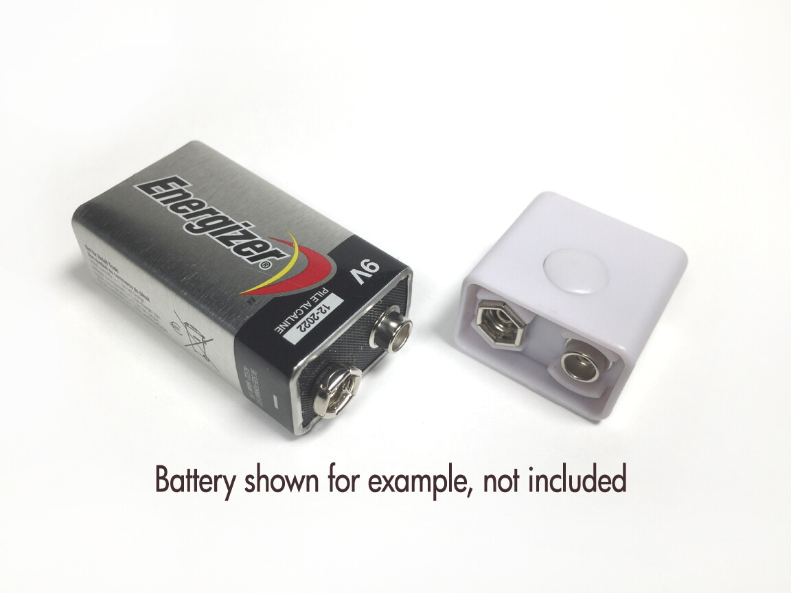 LED Flashlight 4 Pack pops on off 9V Battery small durable Push Button GIFT IDEA