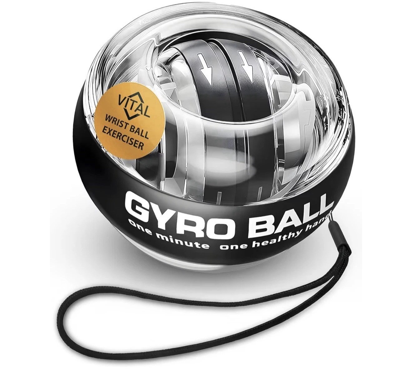 Gyro Ball,Wrist Power Ball,Strengthener and Forearm Gyro Ball + Free Case