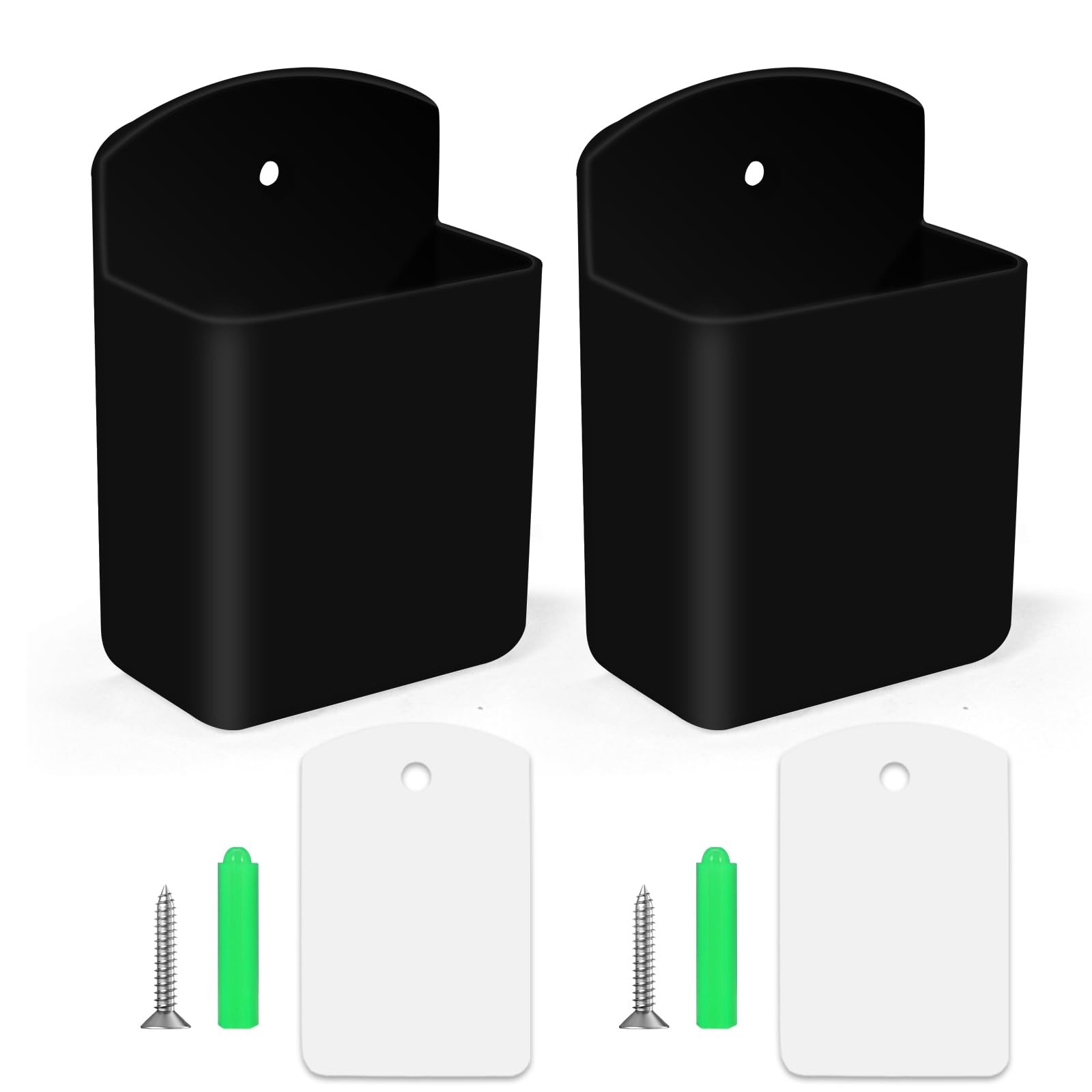 2 PCS Self Adhesive Remote Holder Wall Mount Control Holders Small Wall Mount...