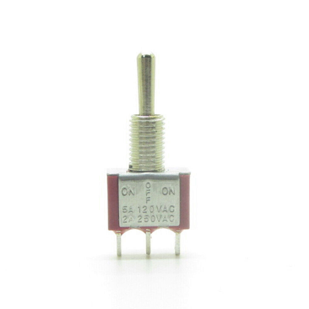 5× Momentary Toggle Switch 3 Position (ON)-OFF-(ON) Spring Back 3 Pin 12V 0-250V