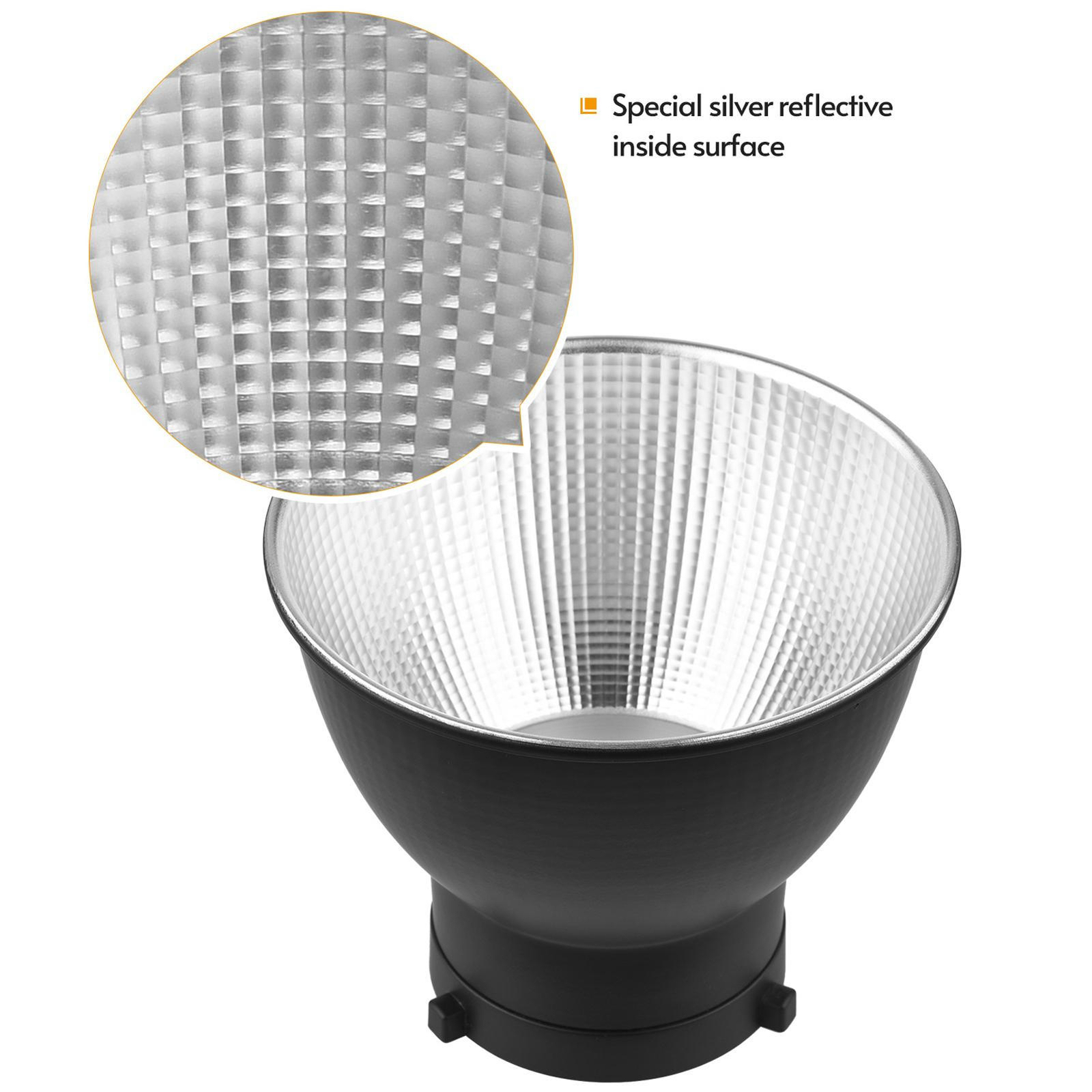 Lamp Monolight Shade Dish Bowen Mount Reflector 18cm