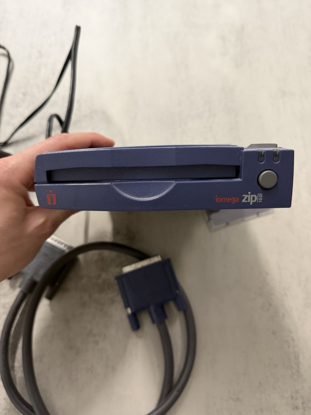 Iomega Zip Drive External Parallel Port with Cable and Power Supply