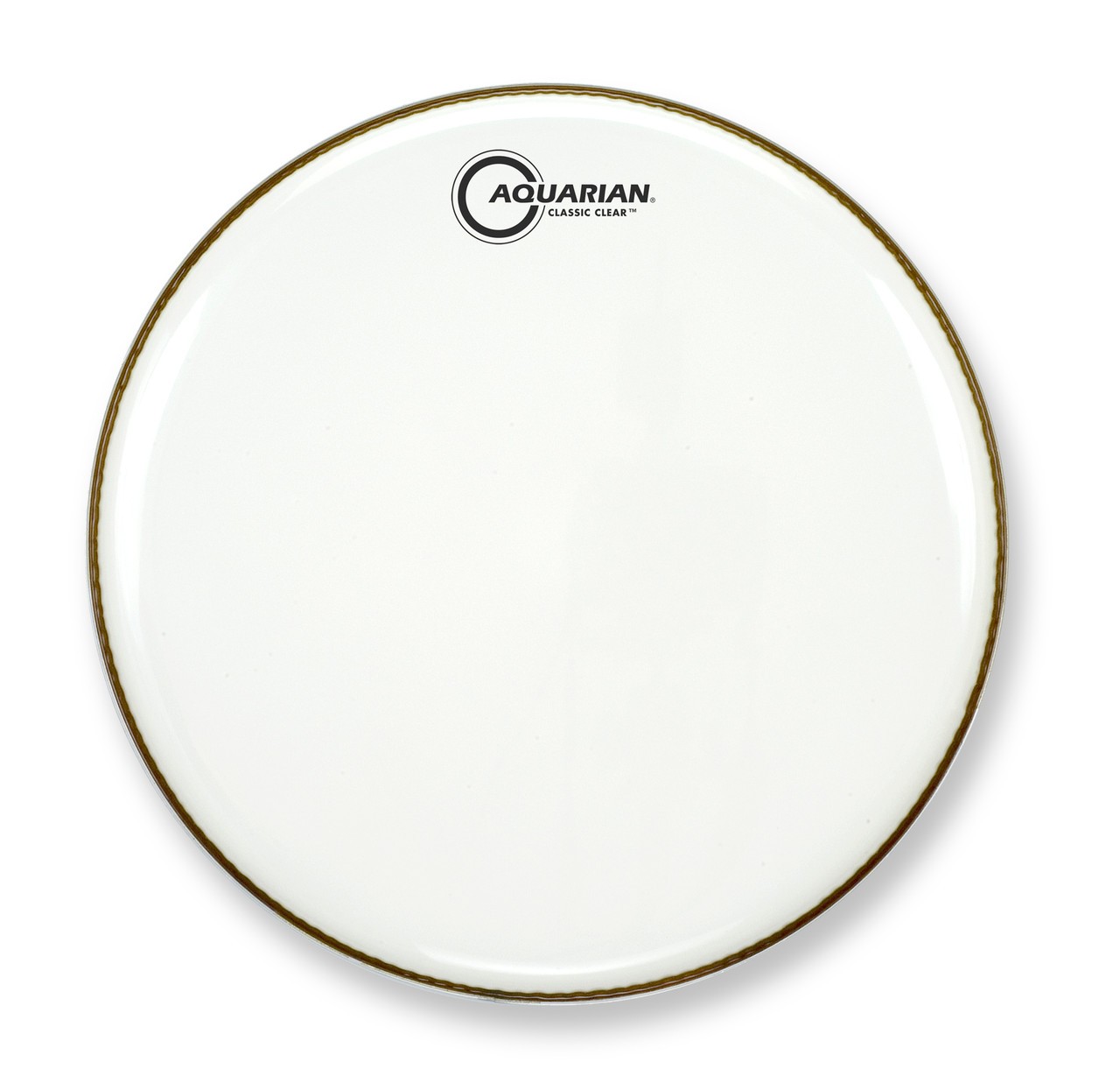 Aquarian Classic Clear White Video Gloss 10mil-Single Ply Resonant Drumhead 15