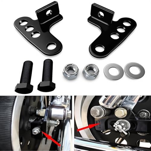 Motorcycle Lowering Blocks, Rear Adjustable 1" + 2" + 3" Suspension Black#2