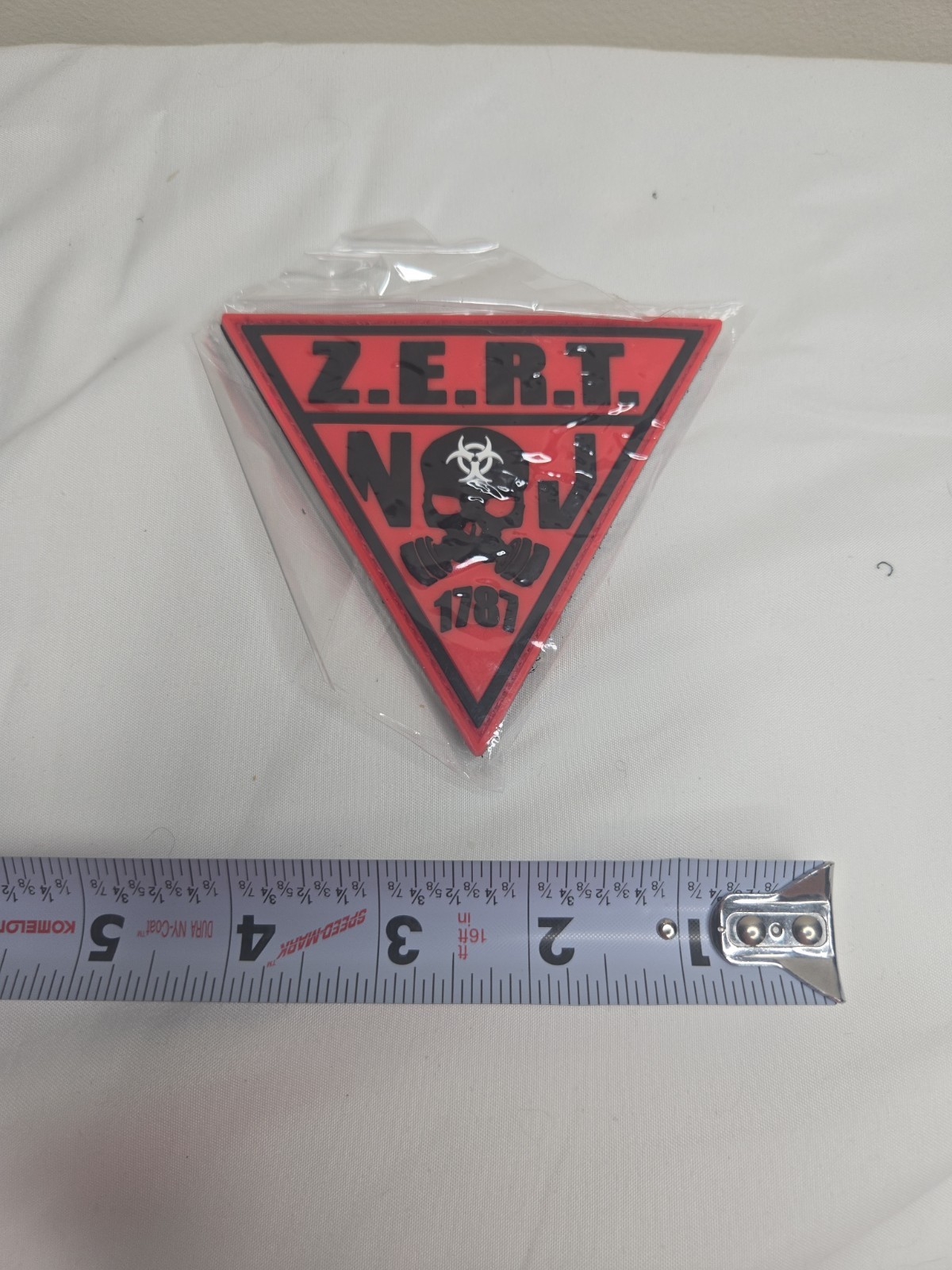 ZERT NATION New Jersey State PVC Morale Patch Zombie Zero Day
