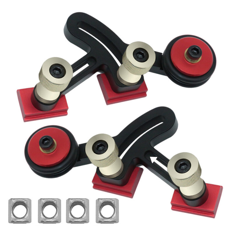 2x Clear Cut Precision Stock Guides One Way Bearing Roller Feeder Featherboard