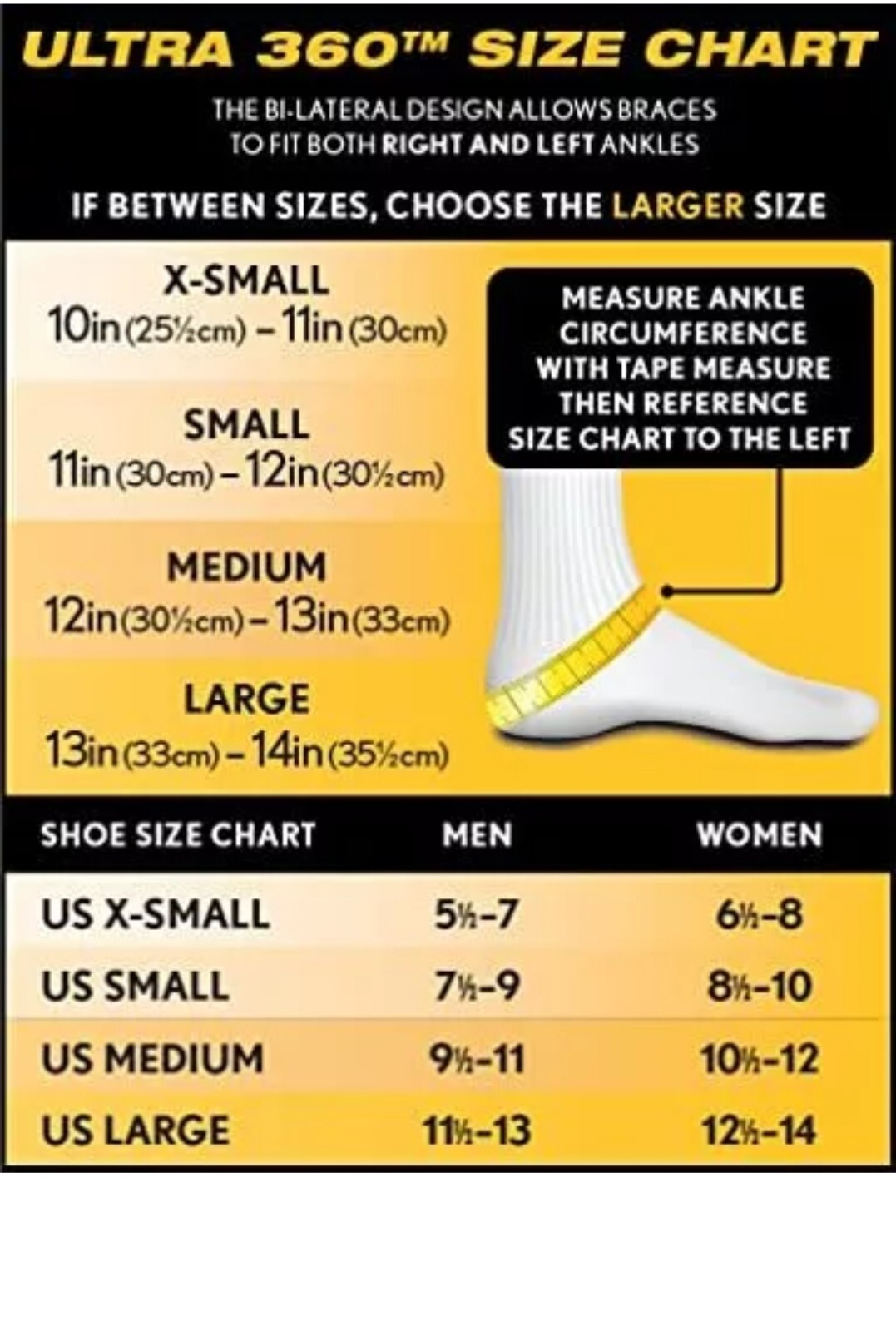 Ultra 360® Lace-Up Adjustable Ankle Brace – For Ankle Stabilization SMALL White