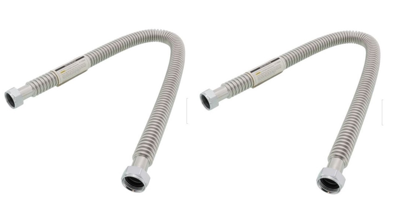 FALCON 1" FIP X 24" Corrugated Stainless Water Heater Connector Hose Pipe⭐2X⭐