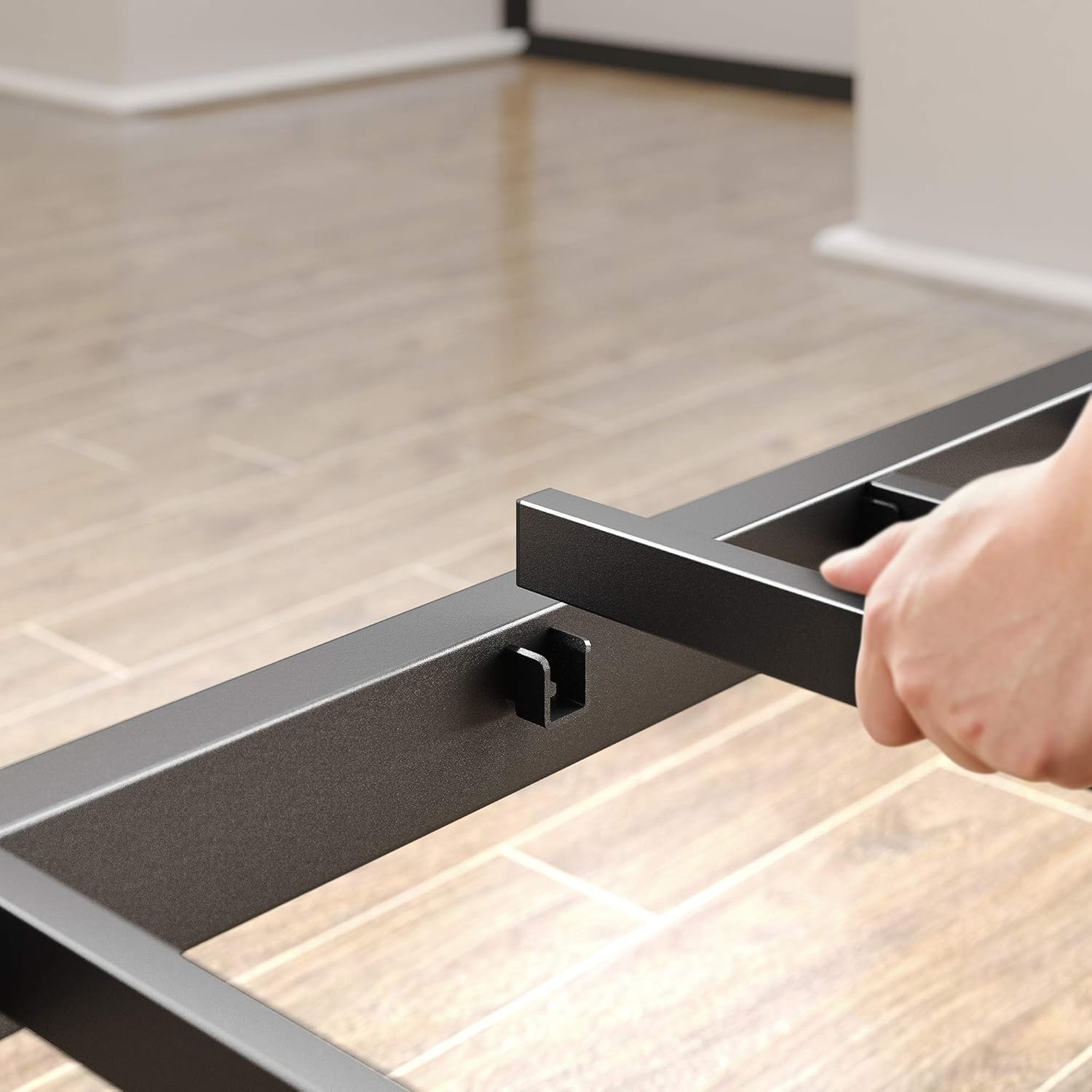 Lorelei Platform Bed, Twin, Black