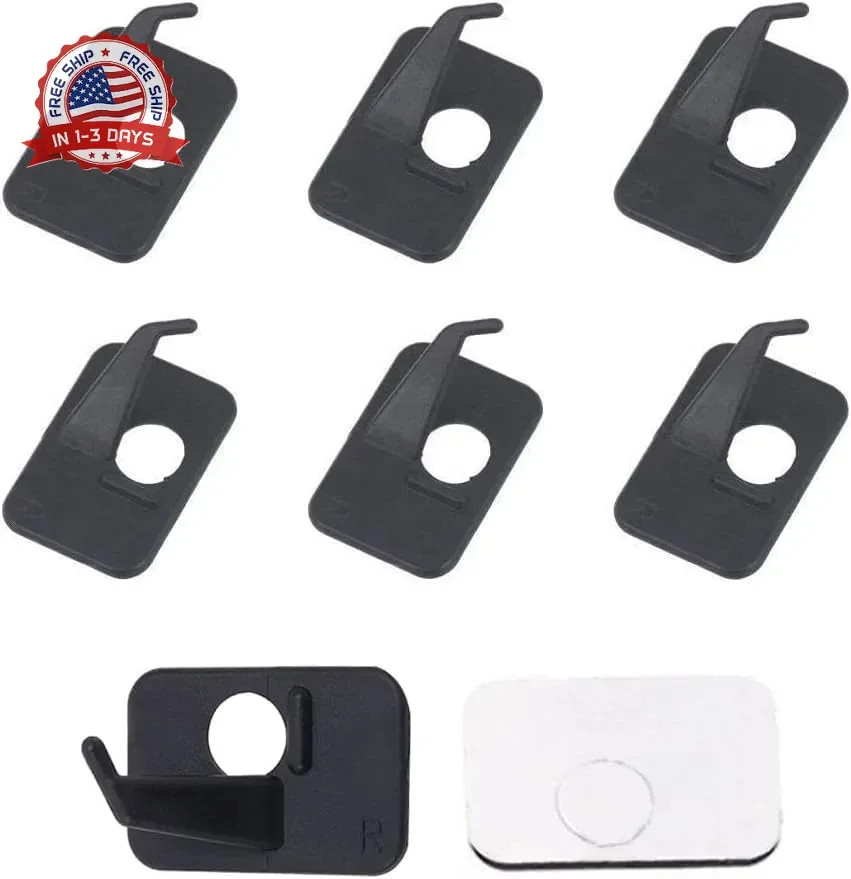 6pcs Plastic Arrow Rest Black Recurve Bow Arrow Rest Adhesive Back Hunting Shoot