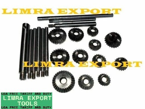 Valve Seat And Face Cutter Set Of 24 Pcs Carbon Steel Hcs
