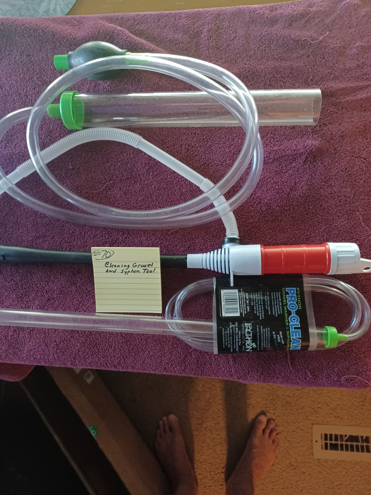 Aquarium Gravel  Cleaning Tools With Battery  Syphon To Remove All The Water