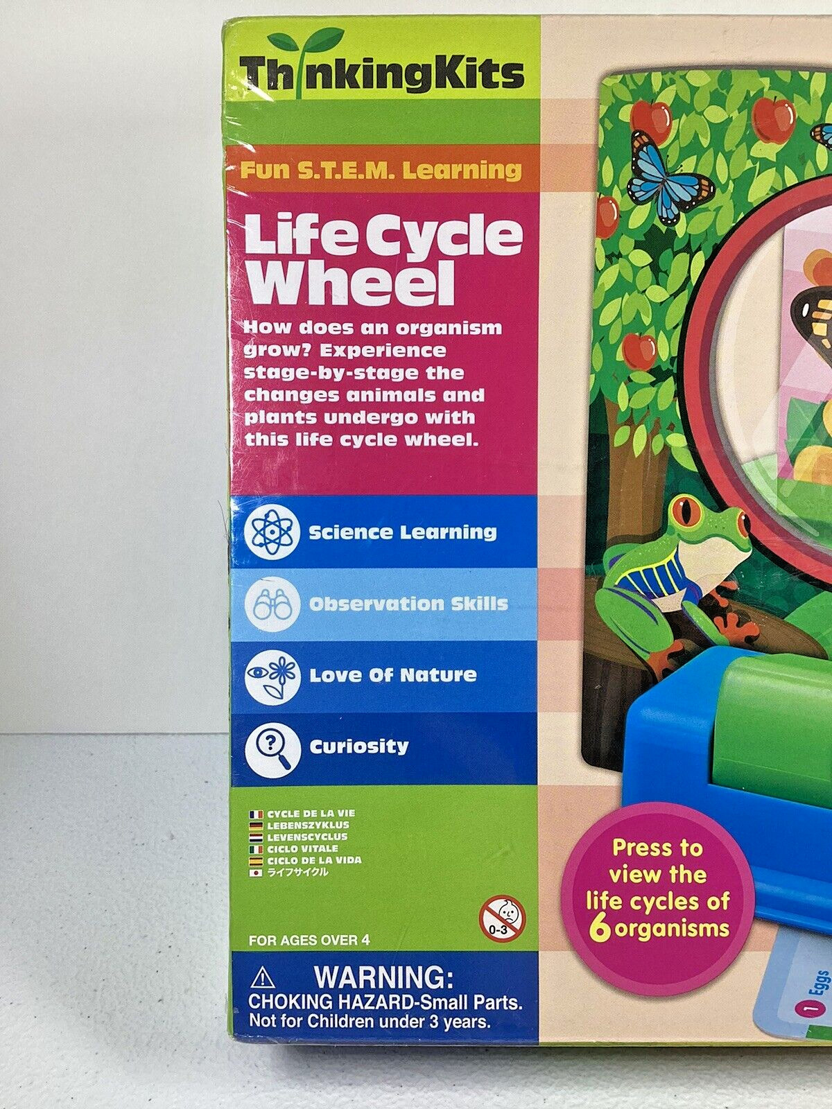 Thinking Kids Life Cycle Wheel STEM Learning Science Observation Educational