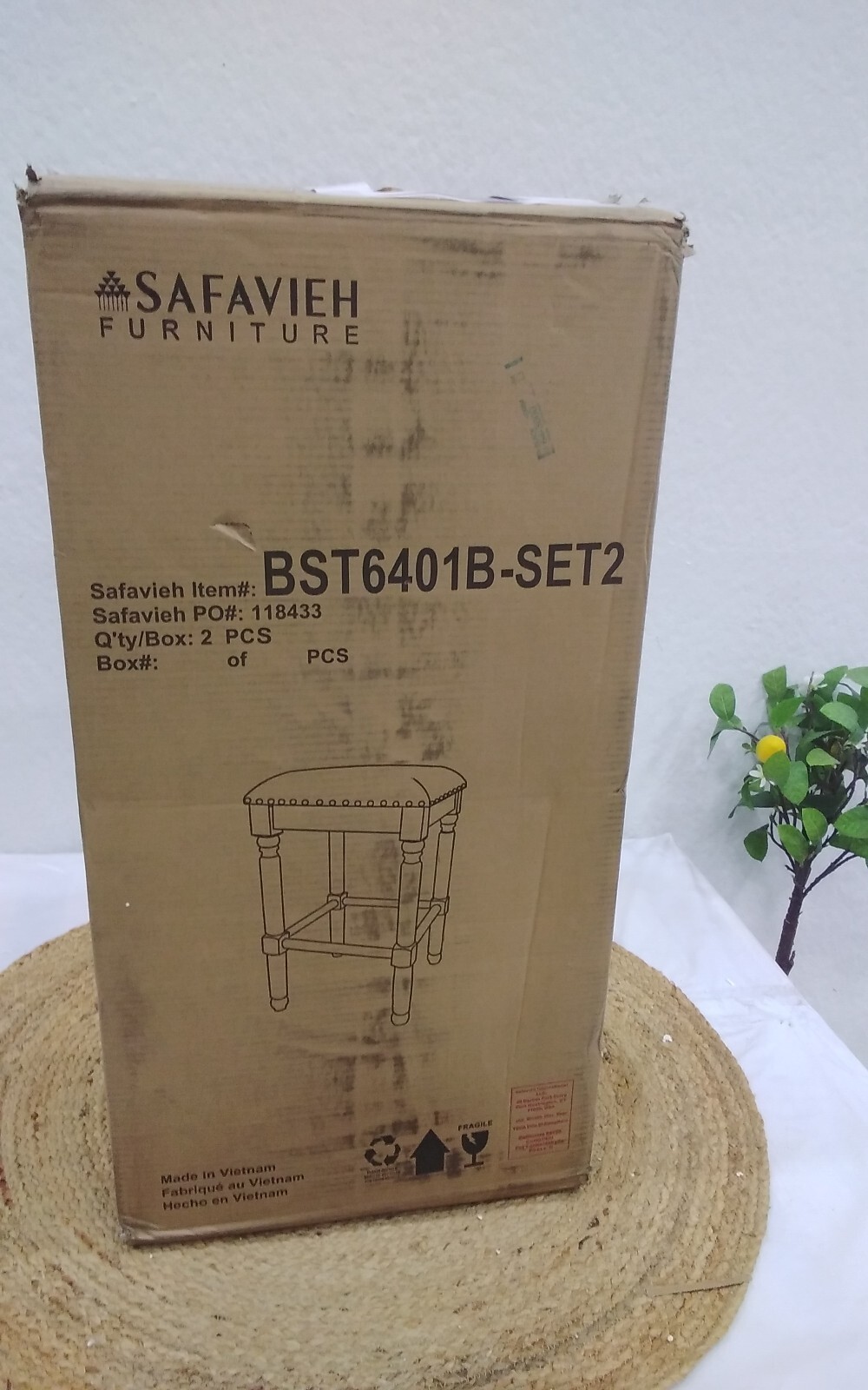 Safavieh Preston Counter Stool, Reduced Price 2172705650 BST6401B-SET2