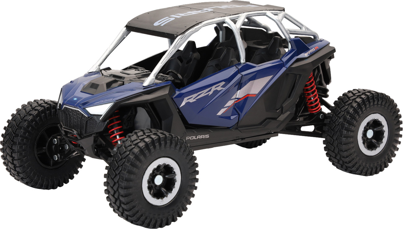 NEW RAY TOYS Polaris RZR Pro R4 Rock Crawler - 1:18 Scale - Azure Crystal
