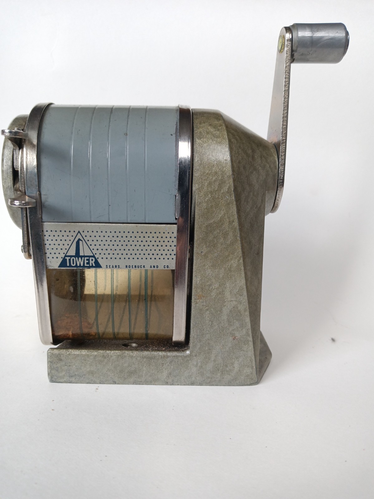 TOWER Sears Roebuck Surface Mount Vintage Industrial Art Deco Pencil Sharpener