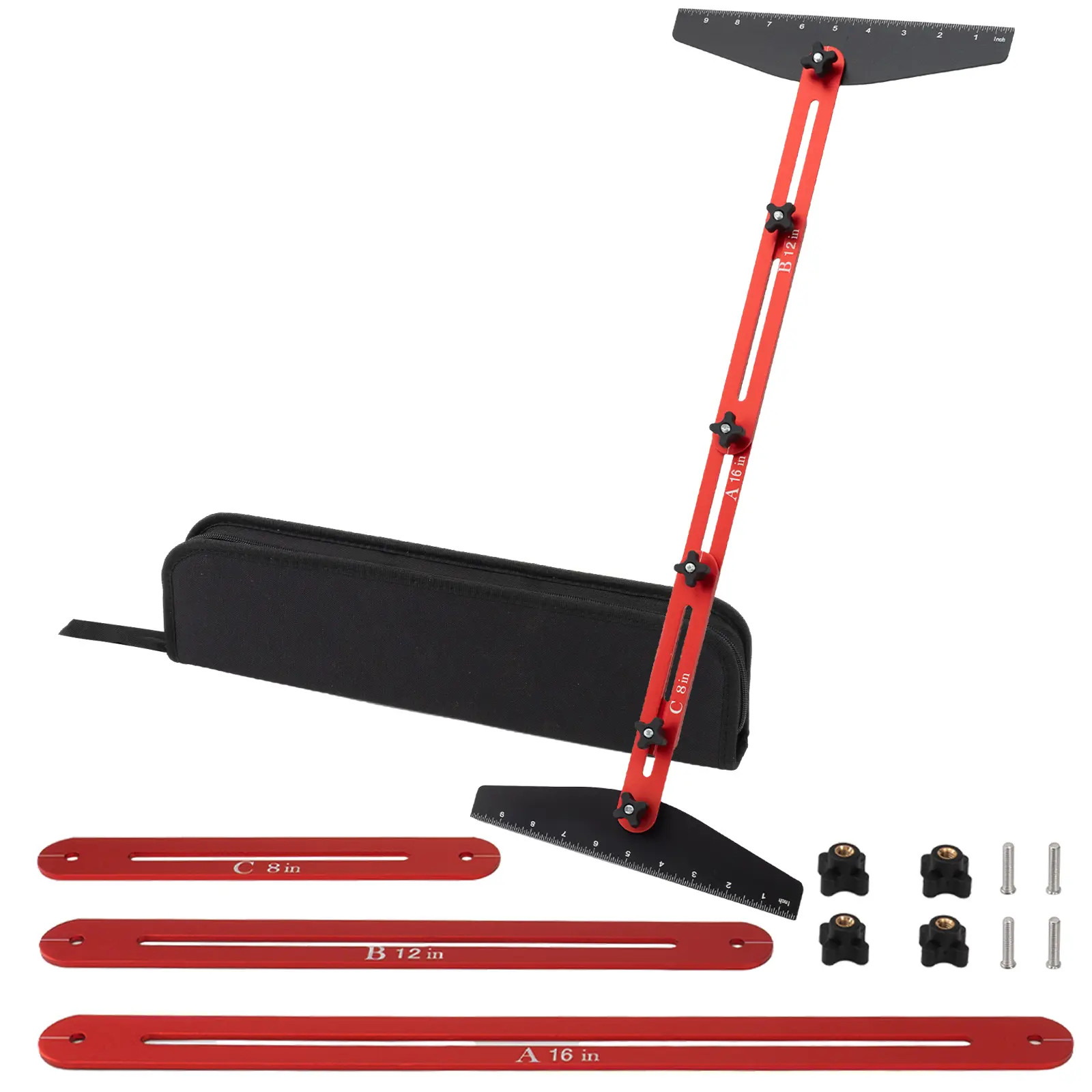 GJAHSH Aluminum Alloy Stair Tread Template Tool - Professional Adjustable Stair