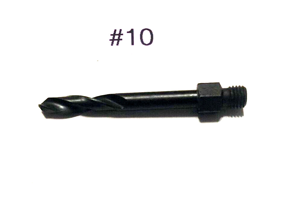 NEW USA Made Long #10 Threaded Drill Bit 1/4-28 Aircraft Tools