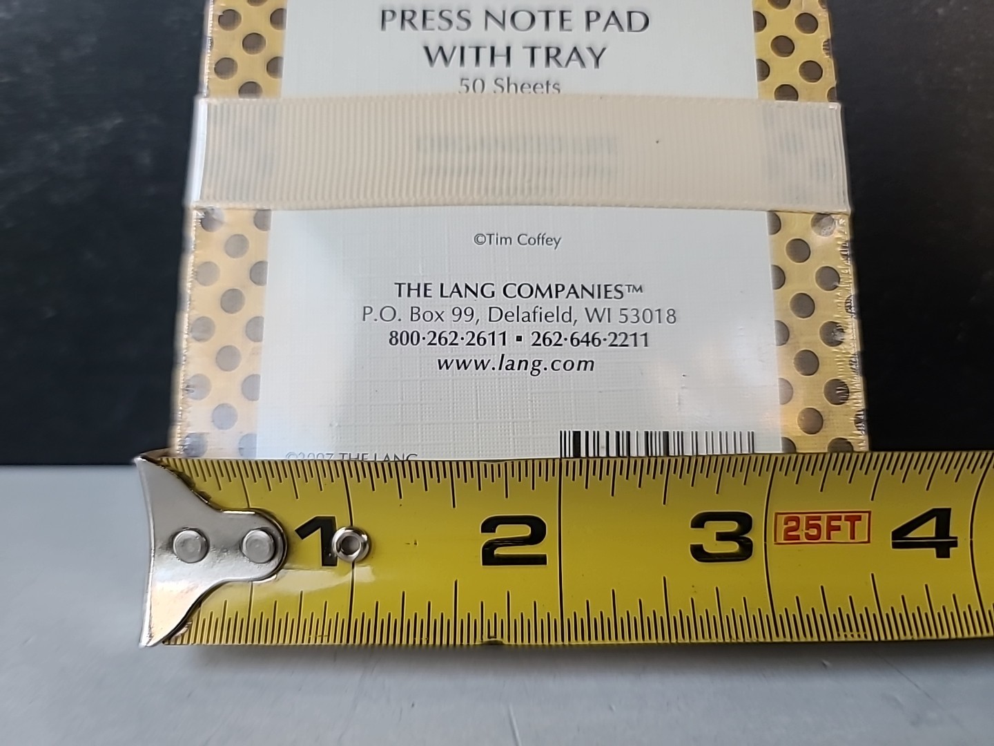 Lang Press Daisy Note Pad With Tray 50 Sheets 2007