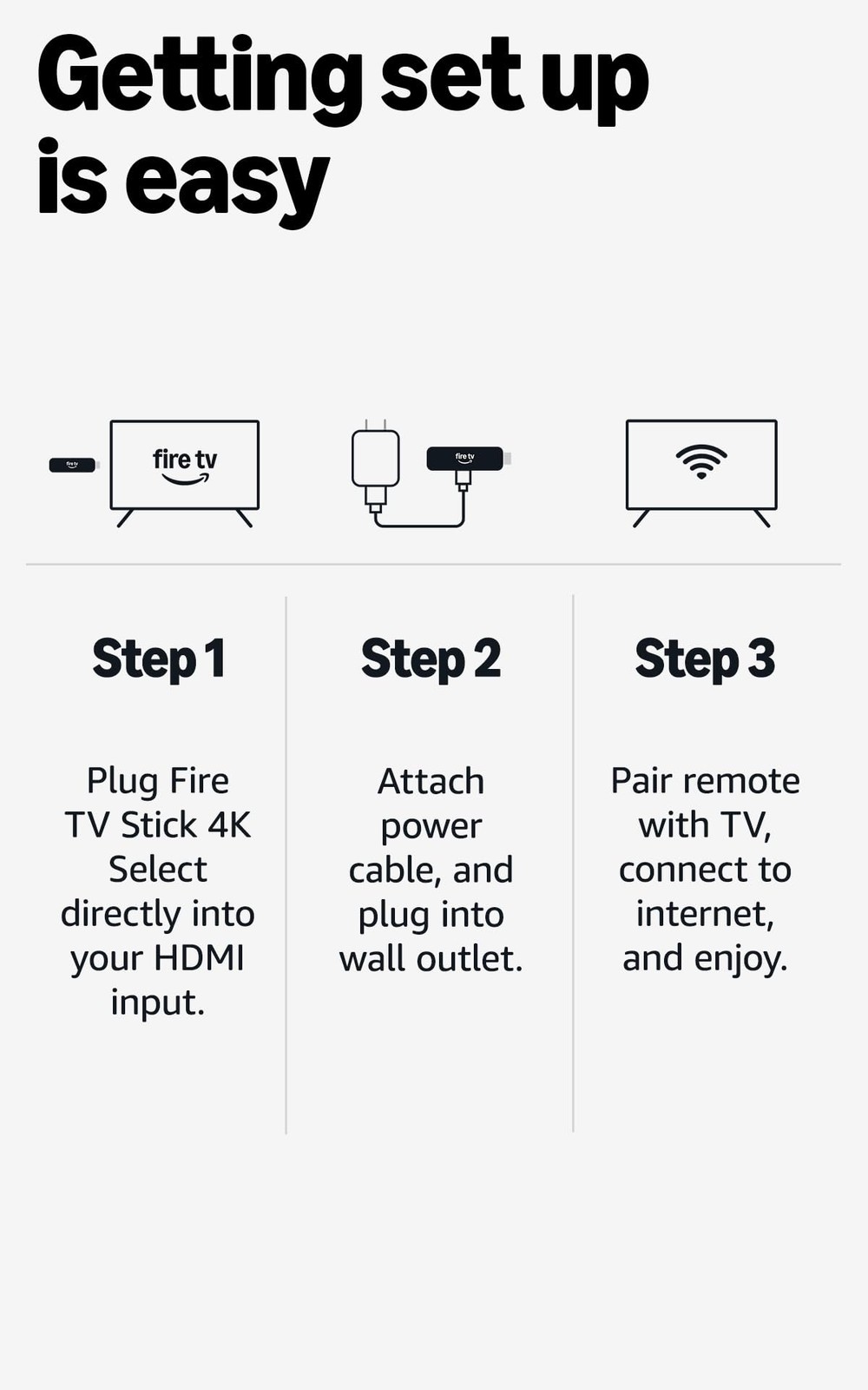 Amazon Fire TV Stick 4K Select (newest model) start streaming in 4K AI powered