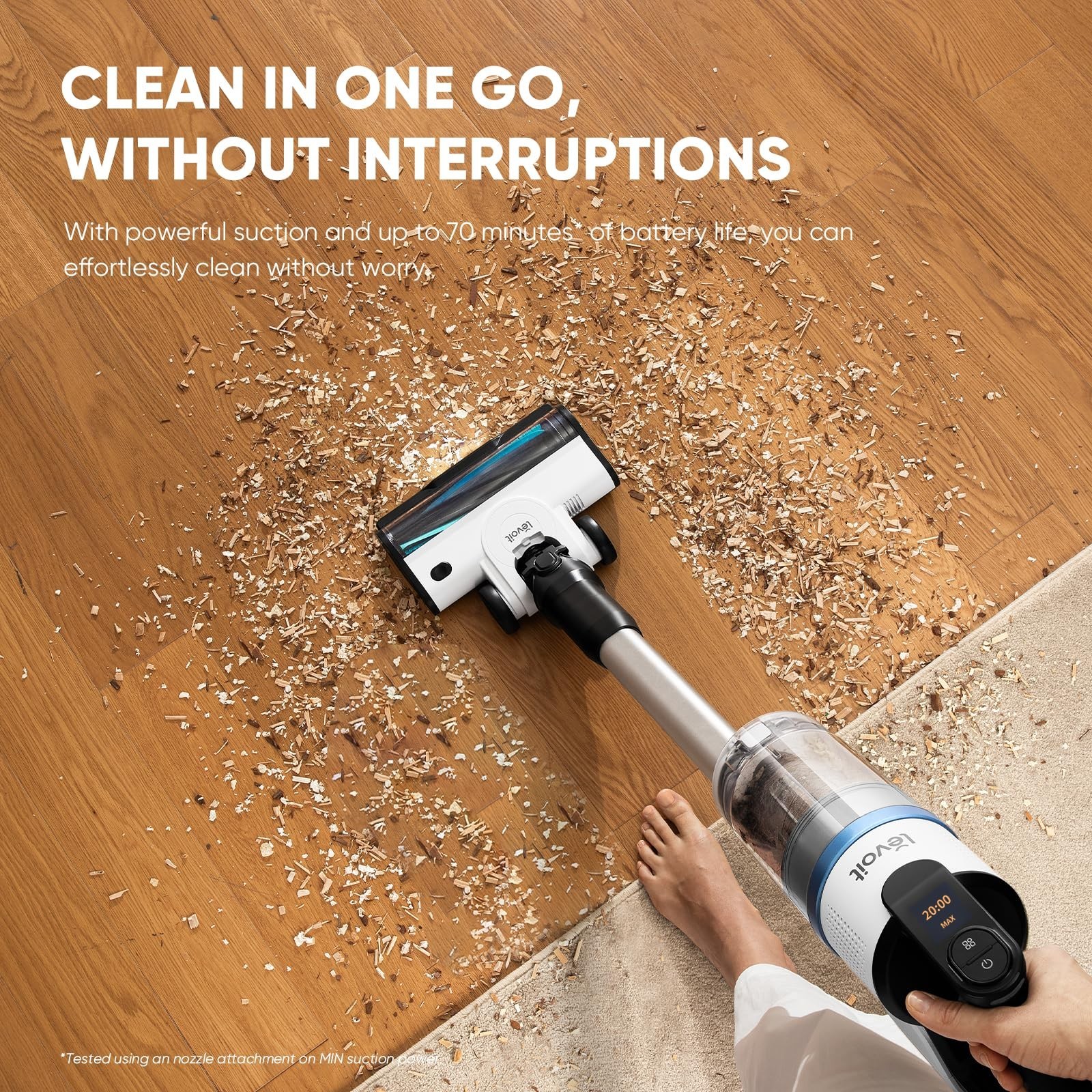 LEVOIT AERO Cordless Vacuum with Auto-Empty Station, HyperPulse Technology, A...
